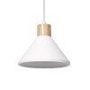 Ledvance DECOR Wand- en plafondlamp houtlook, Wit, 1-licht