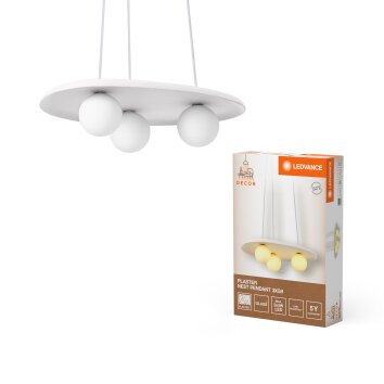 Ledvance DECOR Wand- en plafondlamp Wit, 3-lichts