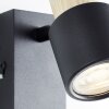 Briljante lampen Pini Wandspot Zwart, 1-licht