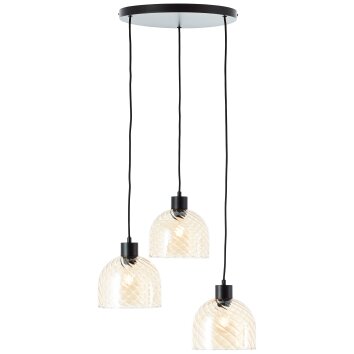 Briljante lampen Casto Hanglamp Zwart, 3-lichts