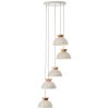 Briljante lampen Nalam Hanglamp Beige, 5-lichts