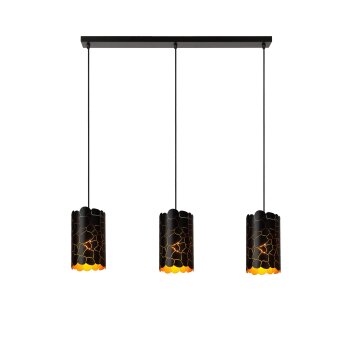 Lucide ALMELO Hanglamp Zwart, 3-lichts