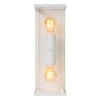 Lucide CLAIRE Wandlamp voor buiten Wit, 2-lichts