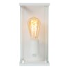 Lucide CLAIRE Wandlamp voor buiten Wit, 1-licht, Bewegingsmelder