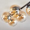 Gastor Plafondlamp, Kogellampje Amber, Duidelijk, 5-lichts