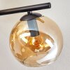 Gastor Plafondlamp, Kogellampje Amber, 5-lichts