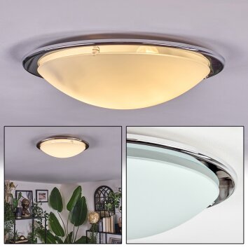 Brena Plafondlamp Zilver, 2-lichts