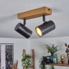 Gesteira Plafondlamp, Plafondspot houtlook, 2-lichts