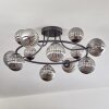 Chehalis Plafondlamp, Kogellampje 76 cm Rookkleurig, 12-lichts