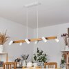 Zuoz Hanglamp Natuurlijke kleuren, Wit, 6-lichts