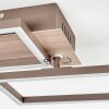 Brina Plafondlamp LED Bruin, Goud, 1-licht, Afstandsbediening