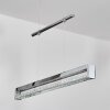 Ortan Hanglamp, Hanglamp LED Zilver, 4-lichts