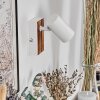 Gesteira Wandlamp, Muurspot houtlook, Wit, 1-licht