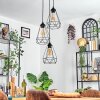 Kigali Hanglamp, Hanglamp Zwart, 3-lichts