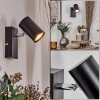 Gesteira Wandlamp, Muurspot Zwart, 1-licht