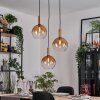 Grovsta Hanglamp, Kogellampje, Hanglamp Goud, Zwart, 3-lichts