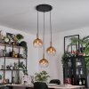 Grovsta Hanglamp, Kogellampje, Hanglamp Goud, Zwart, 3-lichts