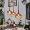 Grovsta Hanglamp, Kogellampje, Hanglamp Goud, Zwart, 3-lichts