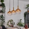 Grovsta Hanglamp, Kogellampje, Hanglamp Goud, Zwart, 3-lichts