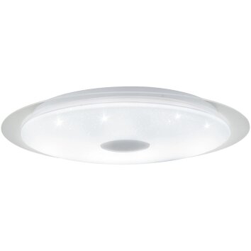 EGLO MORATICA-A Plafondlamp LED Transparant, Helder, Wit, 1-licht, Afstandsbediening