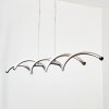 Henrichemont Hanglamp, Hanglamp LED Nikkel mat, 1-licht