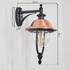 Gascon Wandlamp voor buiten, Wandlamp Koperkleurig, Zwart, 1-licht