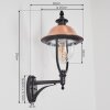 Gascon Wandlamp voor buiten, Wandlamp Koperkleurig, Zwart, 1-licht