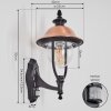 Gascon Wandlamp voor buiten, Wandlamp Koperkleurig, Zwart, 1-licht, Bewegingsmelder