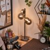 Kasem Staande lamp Hout donker, Zwart, 4-lichts