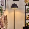 Paddestoel lamp  Tati Staande lamp, Muurspot Hout donker, Zwart, 4-lichts