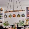 Ripoll Hanglamp, Kogellampje, Hanglamp Blauw, Groen, Koperkleurig, 5-lichts