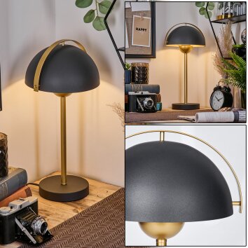 Paddestoel lamp  Guttsta Plafondlamp, Staande lamp LED Antraciet, Rookkleurig, Zwart, 4-lichts