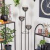 Gastor Staande lamp 30 cm Hout donker, Zwart, 3-lichts