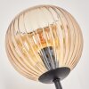 Koyoto Staande lamp 30 cm Hout donker, Zwart, 3-lichts