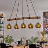 Koyoto Hanglamp, Kogellampje, Hanglamp Natuurlijke kleuren, Zwart, 5-lichts