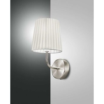 Fabas Luce DOROTEA Muurlamp Nikkel mat, 1-licht