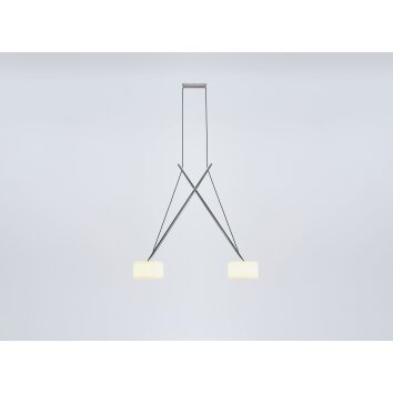 Serie Verlichting Pendelleuchte Hanglamp Chroom, 2-lichts