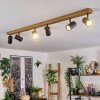 Gesteira Plafondlamp, Plafondspot houtlook, 6-lichts