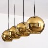 Koyoto Hanglamp, Kogellampje, Hanglamp Goud, 4-lichts