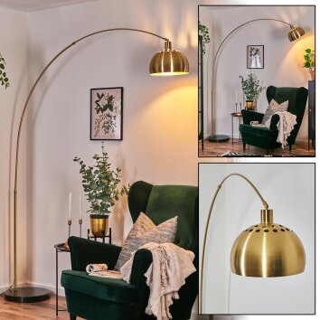 Baloca Staande lamp Goud, Zwart, 1-licht