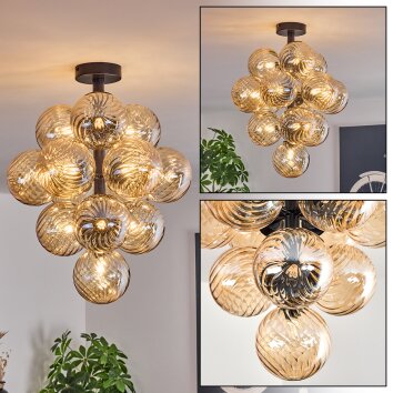 Chehalis Plafondlamp, Kogellampje 39 cm LED Amber, 13-lichts