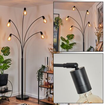 Codecreo Staande lamp Zwart, 5-lichts