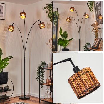 Cando Staande lamp Zwart, 3-lichts