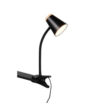 Reality Pongo Klemlamp LED Zwart, 1-licht