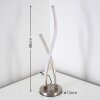Tervo Tafellamp LED Nikkel mat, 2-lichts