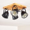 Malix Plafondlamp Bruin, Zwart, 4-lichts