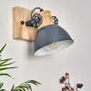 Orny Muurlamp Hout licht, 1-licht