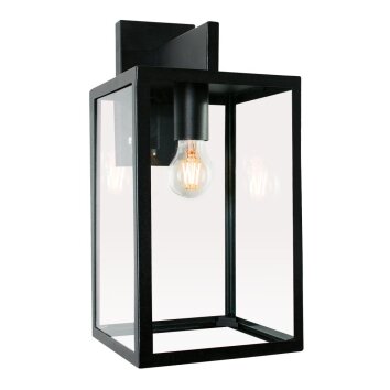 KS Verlichting Hampton Muurlamp Zwart, 1-licht