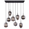 Globo BLACKY Hanger Zwart, 8-lichts