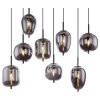 Globo BLACKY Hanger Zwart, 8-lichts